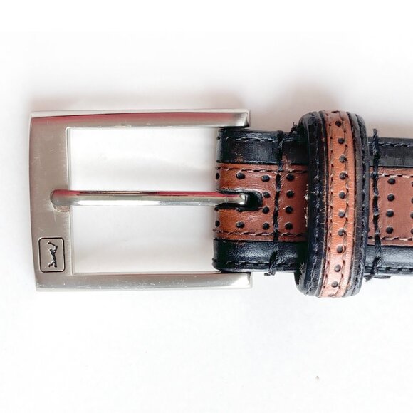 PGA Tour Leather Perforated Belt - Picture 3 of 12